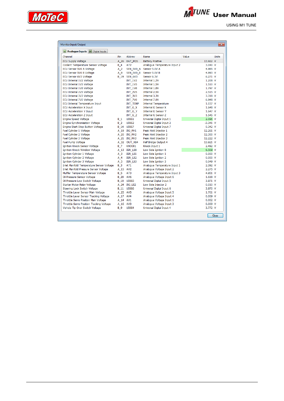 User manual | MoTeC M1 Tune User Manual User Manual | Page 56 / 77