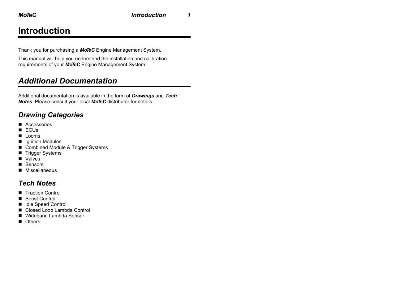 Introduction, Additional documentation | MoTeC M880 User Manual | Page 3 / 101