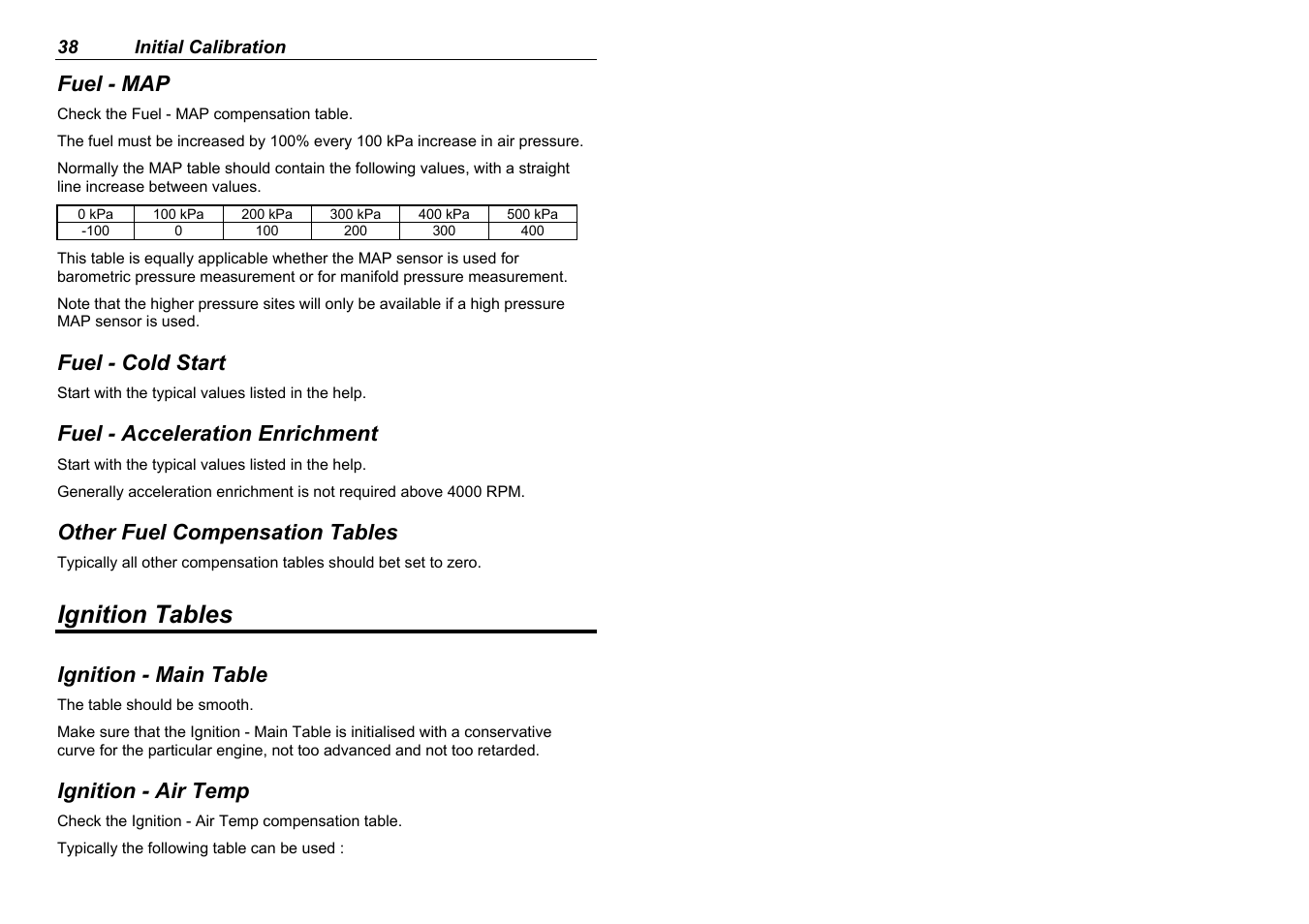 Ignition tables | MoTeC M880 User Manual | Page 40 / 101