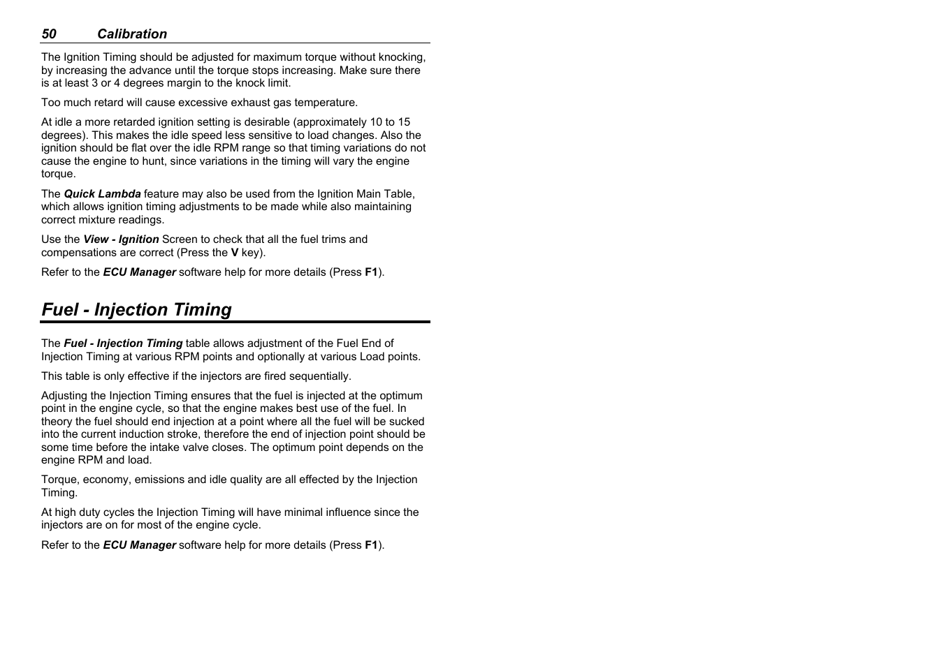 Fuel - injection timing | MoTeC M880 User Manual | Page 52 / 101