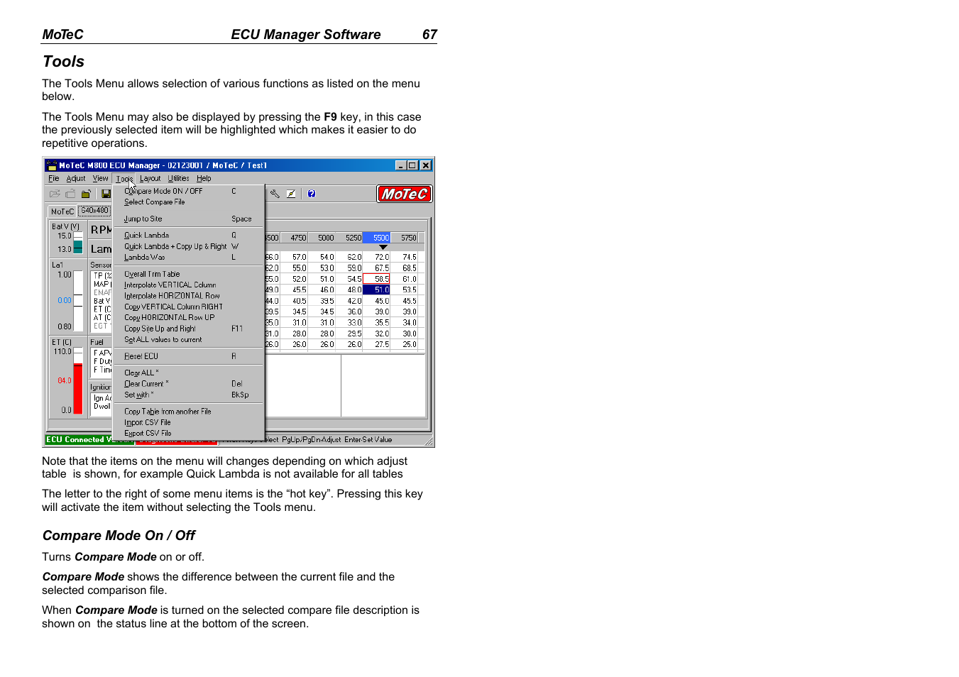 MoTeC M880 User Manual | Page 69 / 101