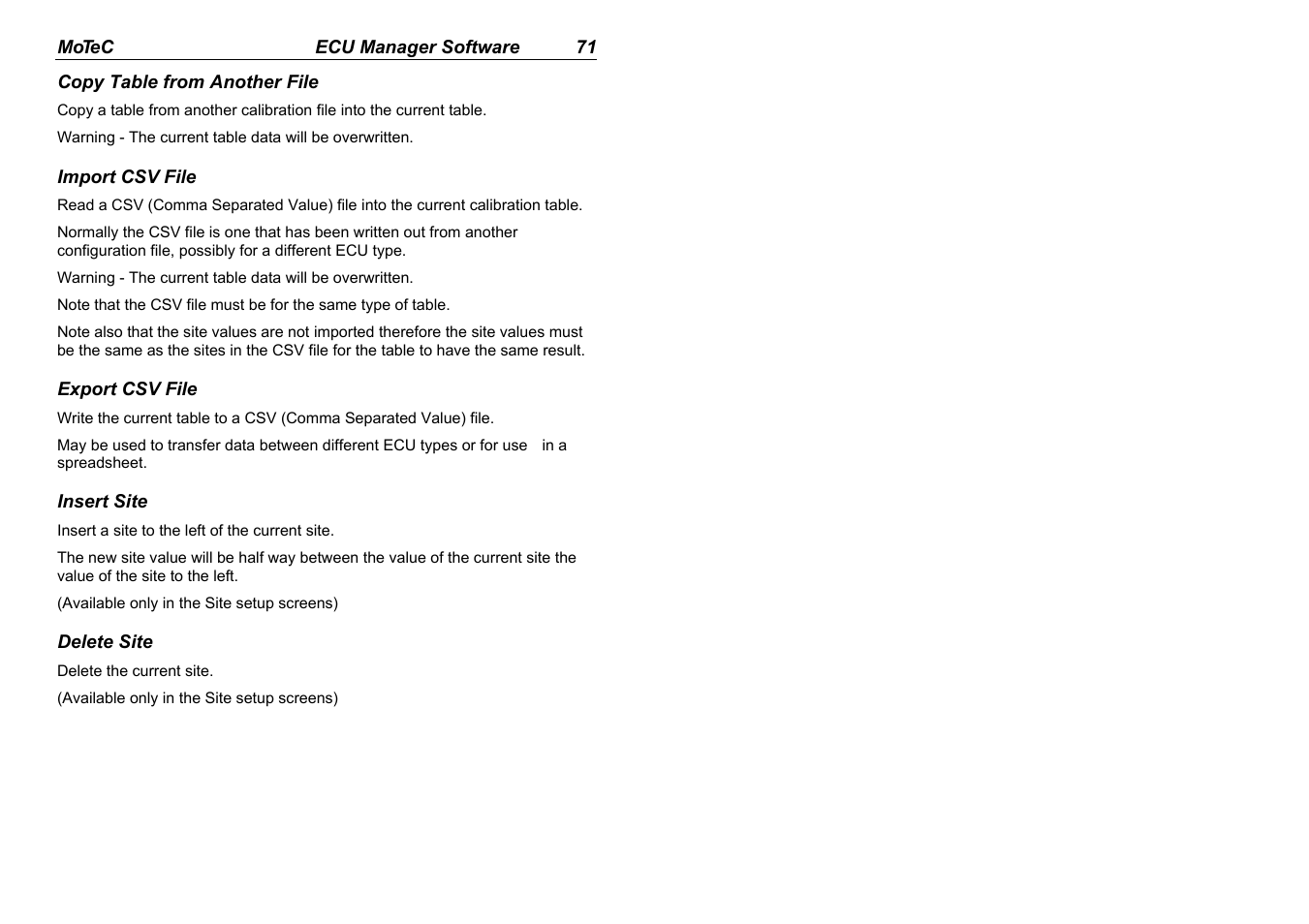 MoTeC M880 User Manual | Page 73 / 101