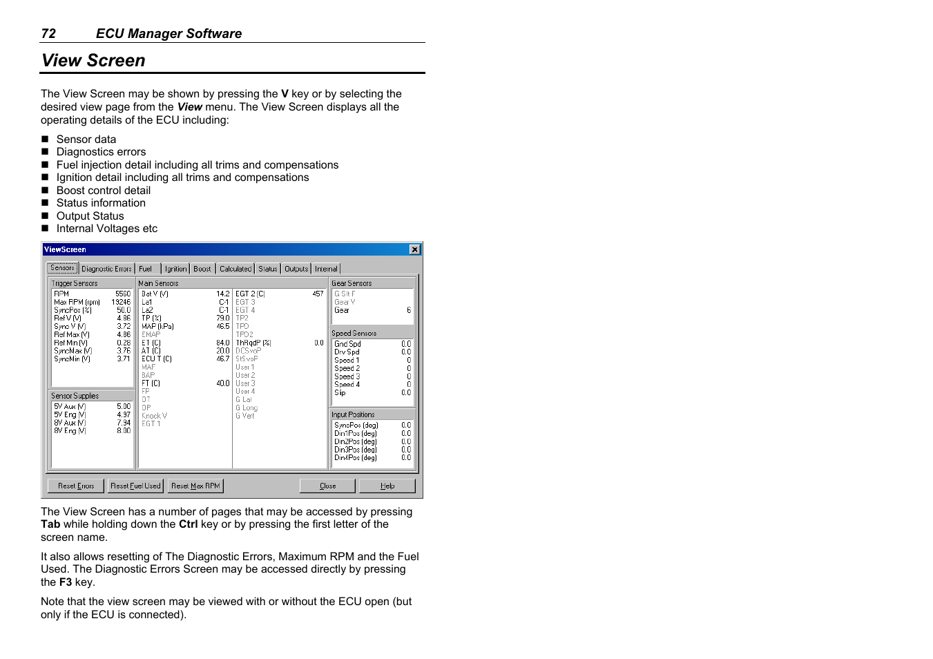 View screen | MoTeC M880 User Manual | Page 74 / 101