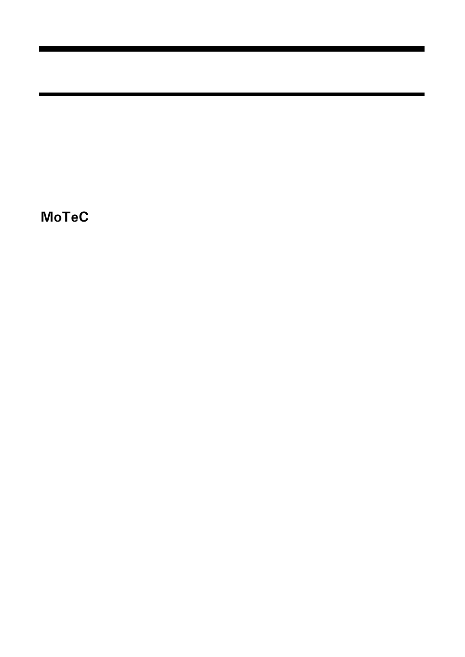 MoTeC M84 User Manual | 86 pages