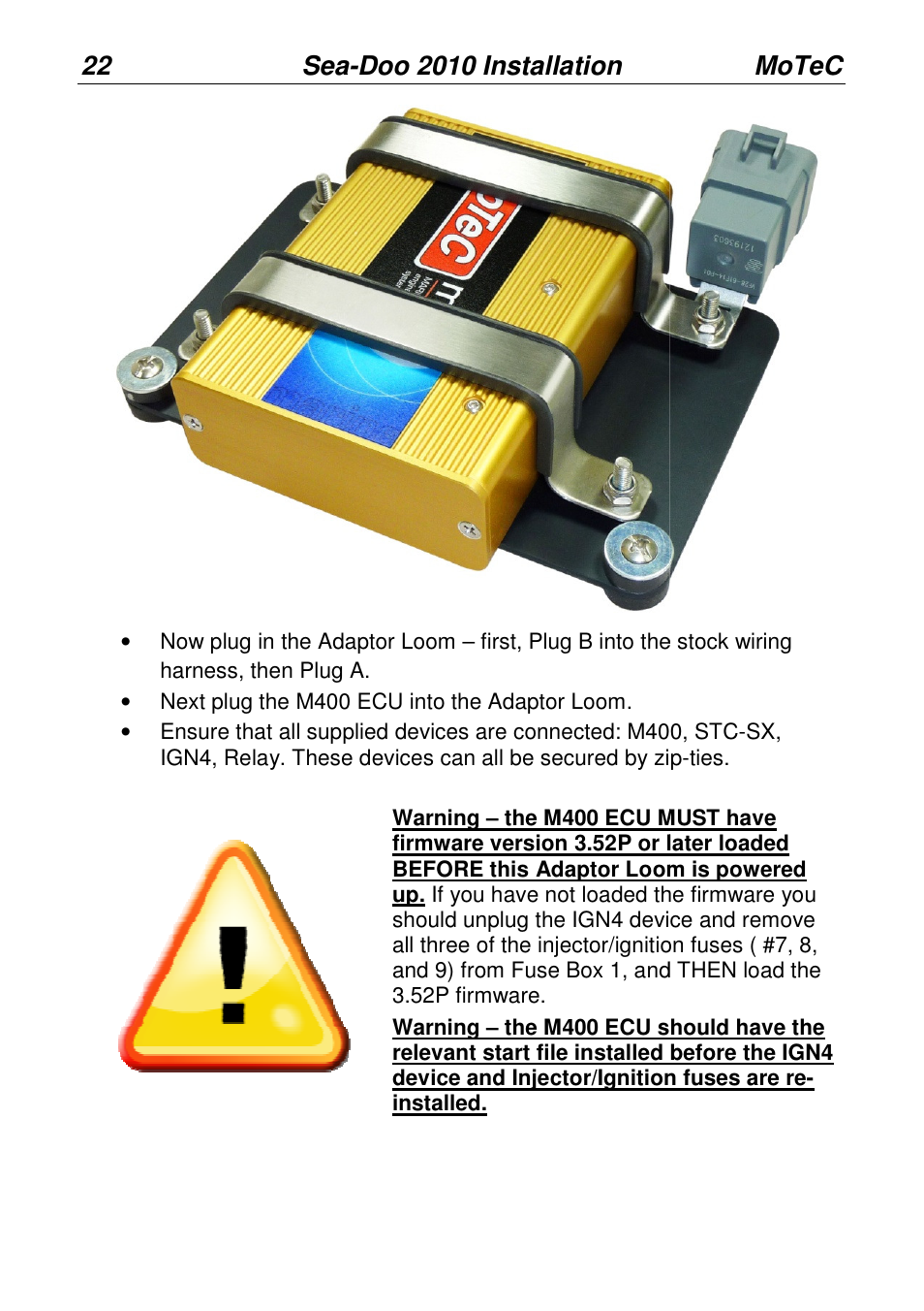 Motec | MoTeC PWC Plug-In ECU User Manual | Page 29 / 91