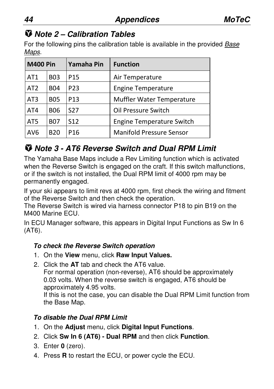 MoTeC PWC Plug-In ECU User Manual | Page 51 / 91