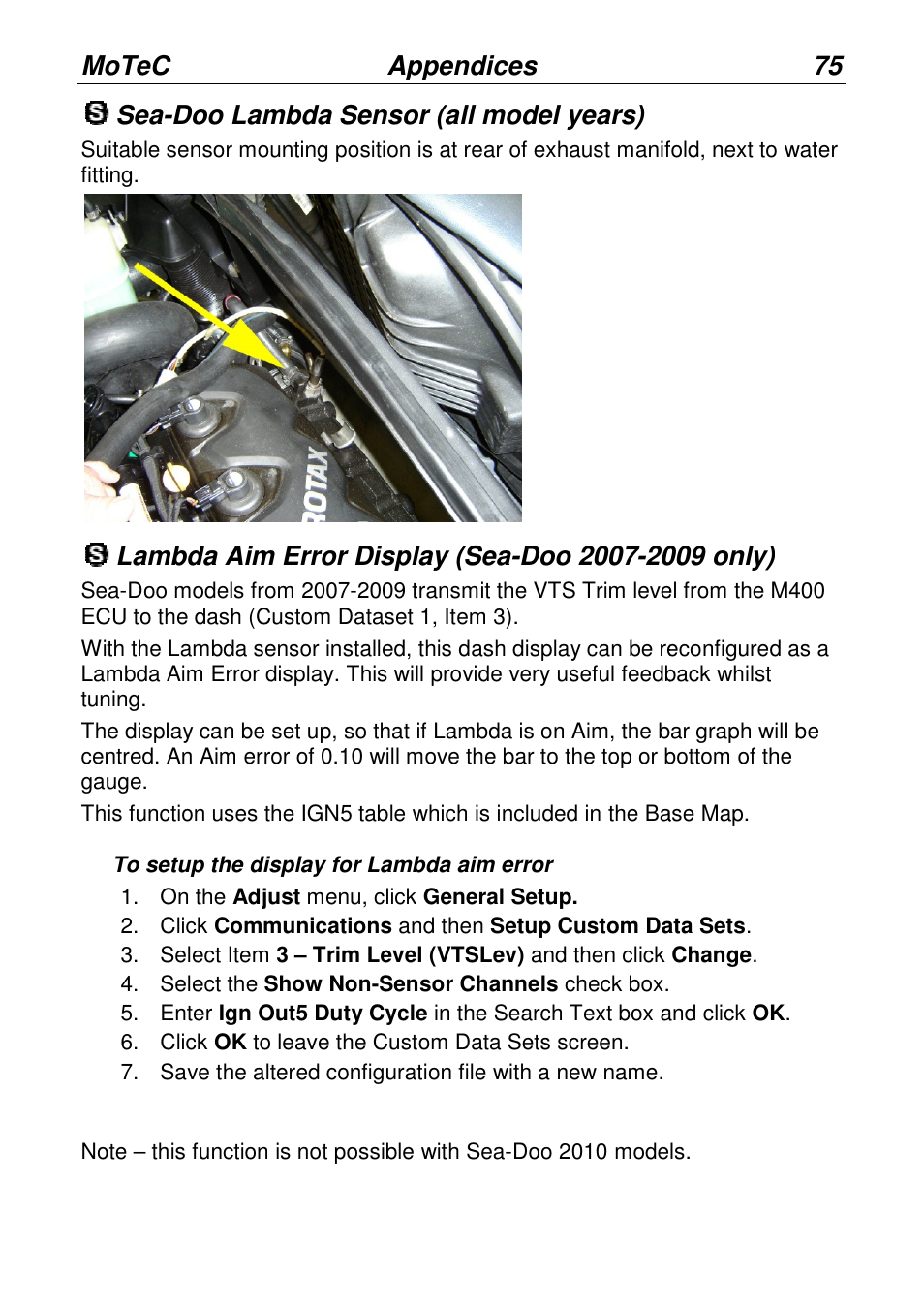 2009 only) | MoTeC PWC Plug-In ECU User Manual | Page 82 / 91