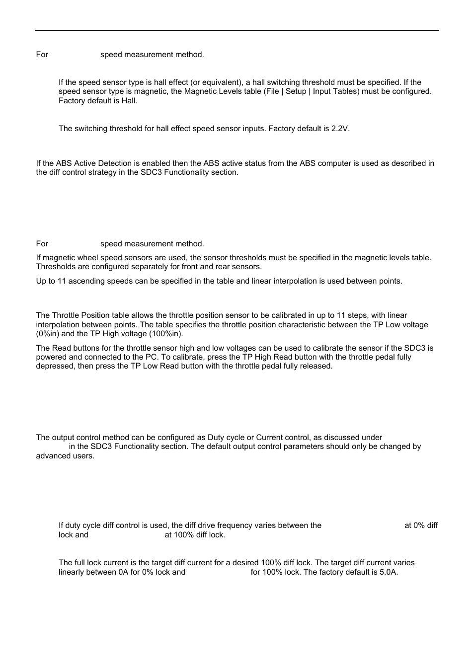 File | setup | input tables, File | setup | output | MoTeC SDC3 User Manual | Page 12 / 24