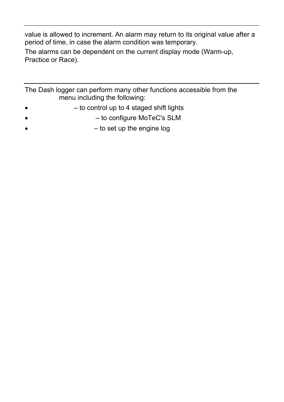 Other functions | MoTeC ESDL3 User Manual | Page 36 / 76