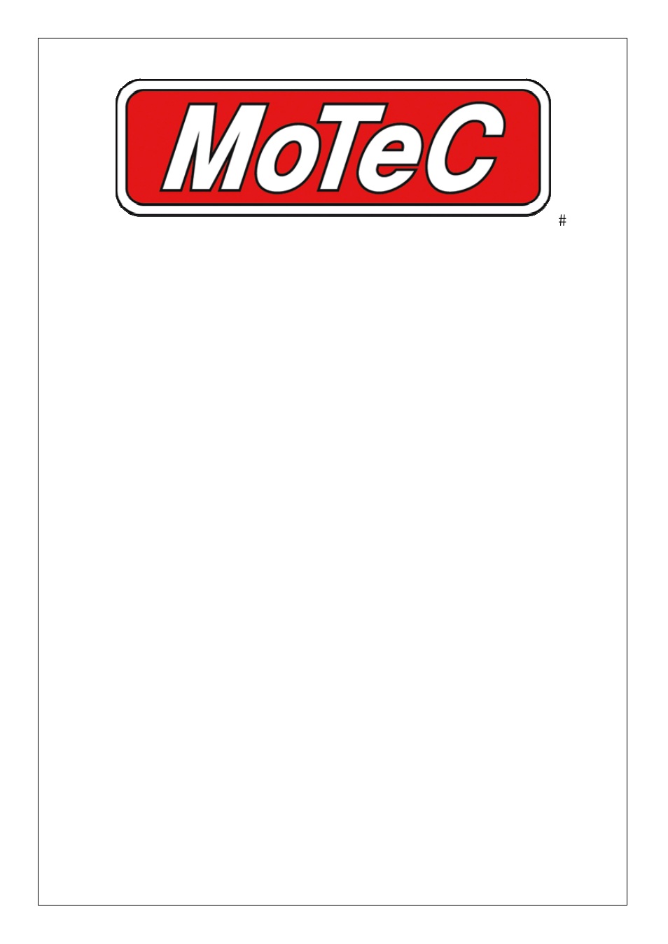 MoTeC Snowmobile Plug-In ECU User Manual | 46 pages