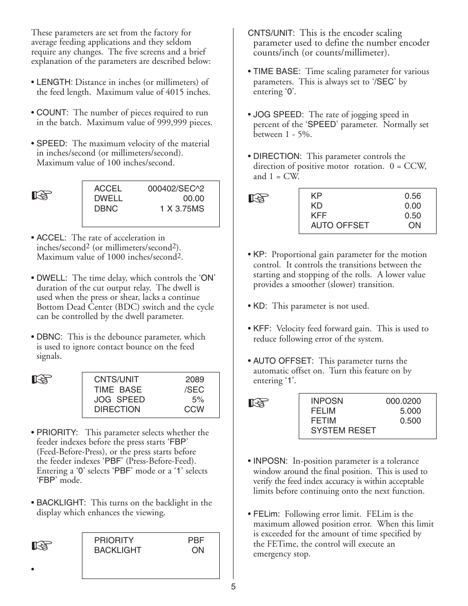 PA Industries Edge Servo Roll Feed SRF-100(for Serial Numbers 7610697 and higher) User Manual | Page 5 / 16