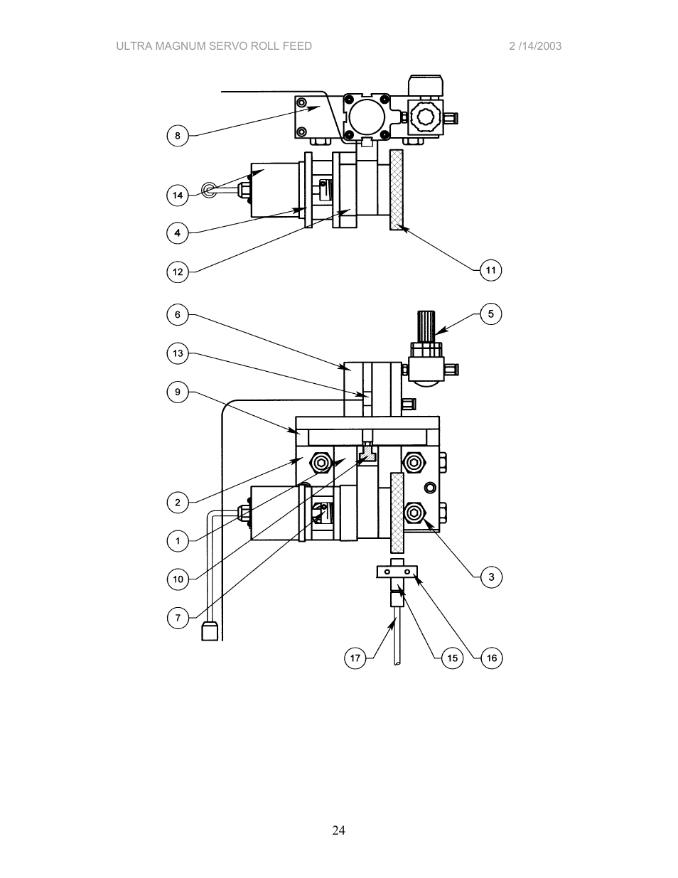 PA Industries Magnum Servo Roll Feed SRF-M12/18/24/32/36/48 - Installation Manual User Manual | Page 24 / 25