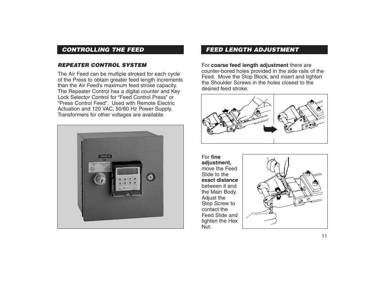 PA Industries Precision AirFeed User Manual | Page 13 / 28