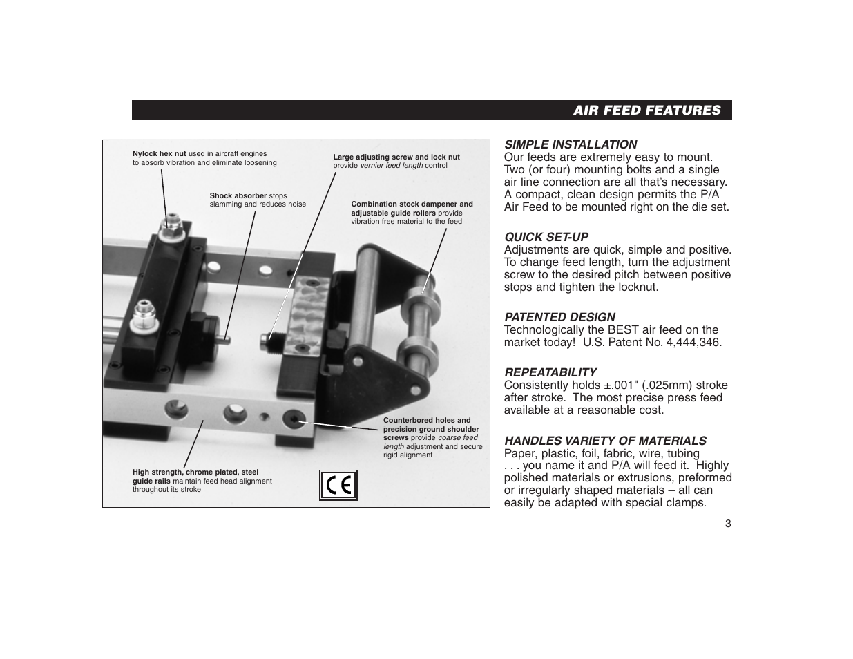 PA Industries Precision AirFeed User Manual | Page 5 / 28