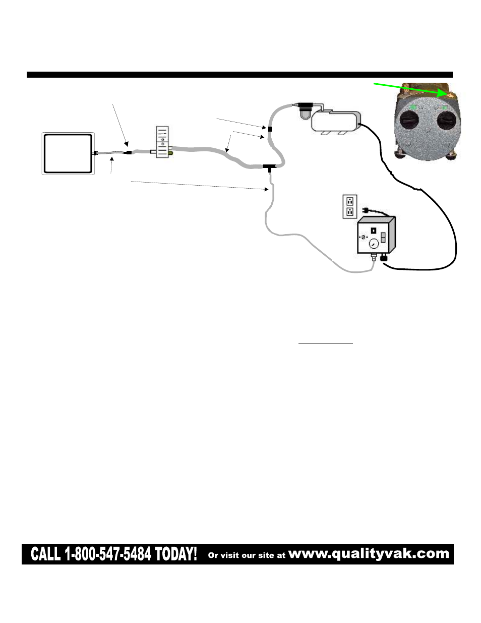 Q.V.P. ES5 with Pneumatic Foot Switch User Manual | 2 pages