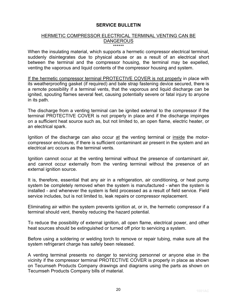 Schreiber Chillers 1250ACsf User Manual | Page 21 / 30