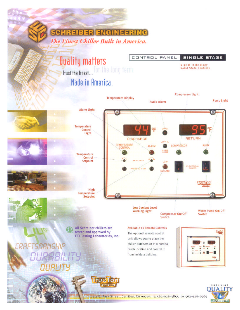 Schreiber Chillers 1250ACsf User Manual | Page 8 / 30