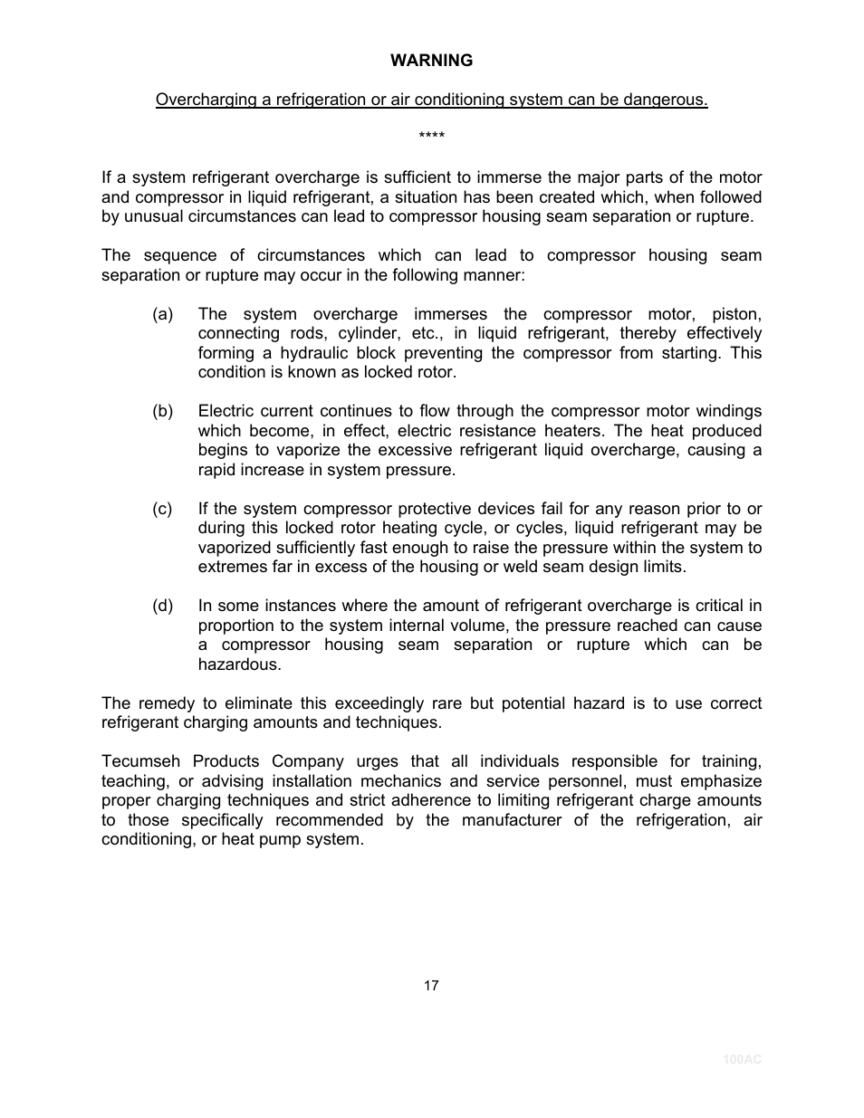 Schreiber Chillers 100ACsf User Manual | Page 19 / 32