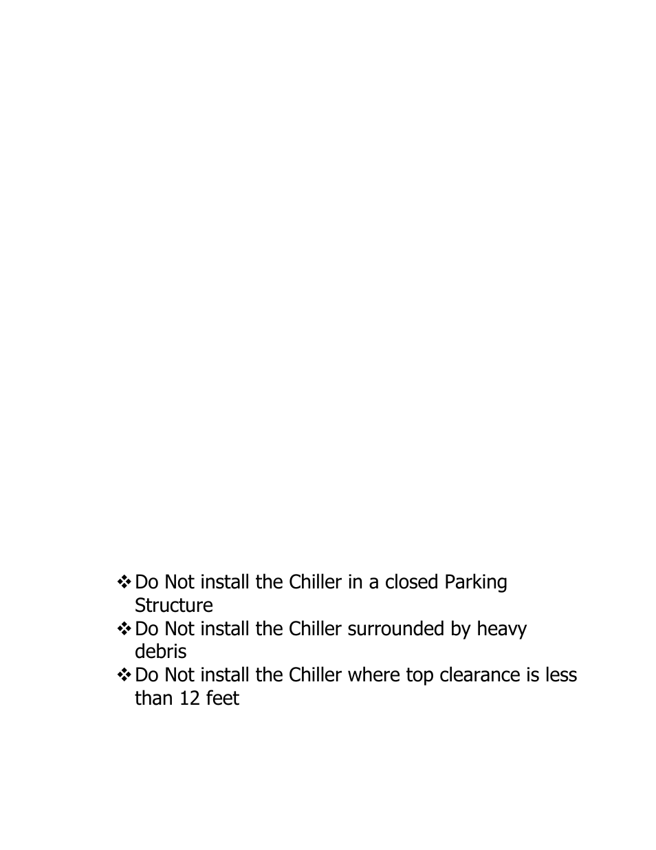 A few tips on installation location | Schreiber Chillers 15MEDAC email User Manual | Page 5 / 64