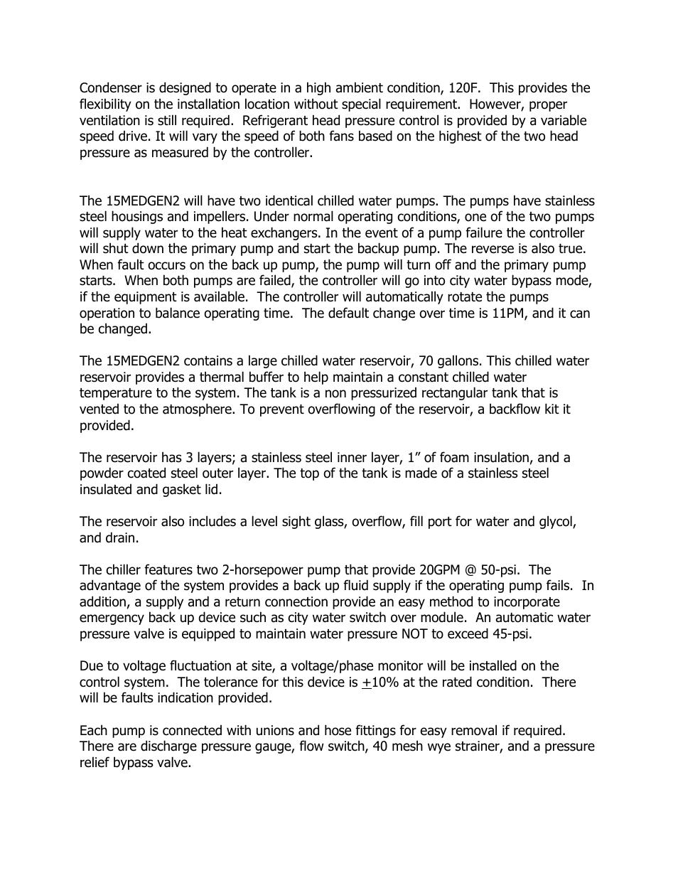 Schreiber Chillers 15MEDAC_GEN2 User Manual | Page 10 / 77