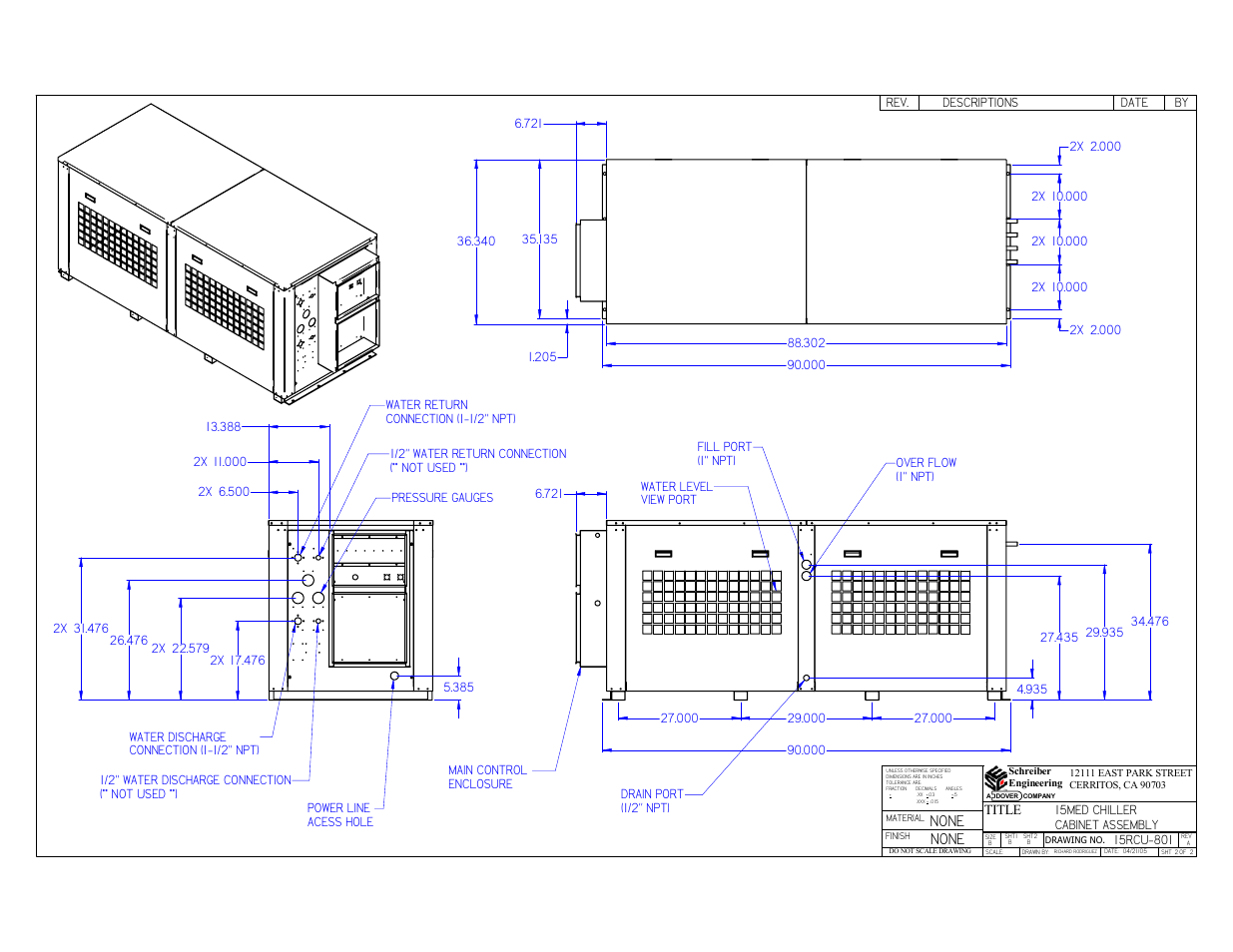 None | Schreiber Chillers 15MEDAC_GEN2 User Manual | Page 25 / 77