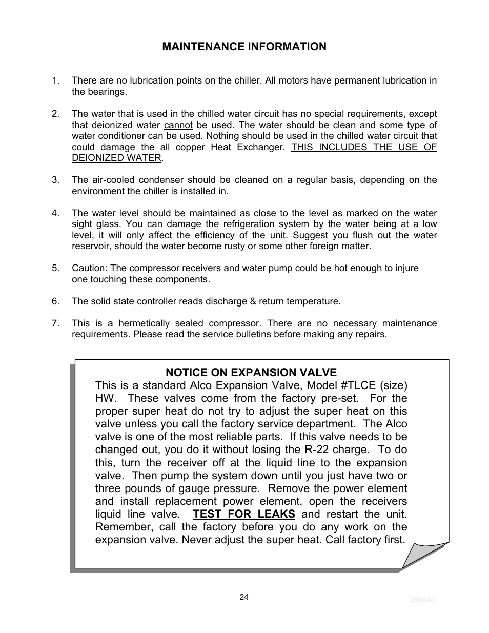 Schreiber Chillers 2500modify User Manual | Page 15 / 19