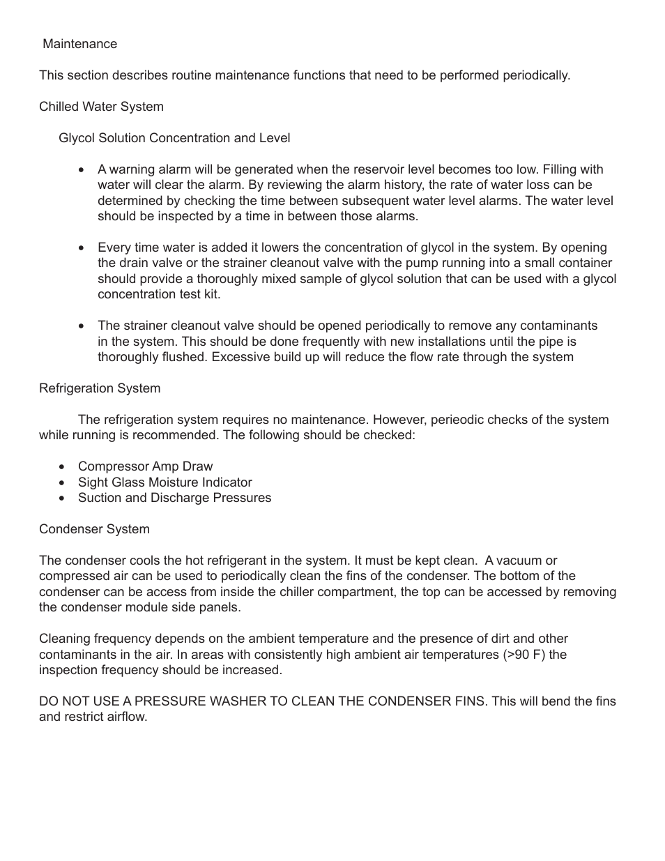 Schreiber Chillers 2203AC - 3-Stage Chiller User Manual | Page 33 / 40