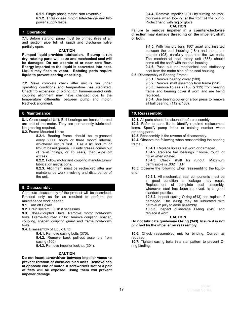 Schreiber Chillers 500ACsf User Manual | Page 19 / 33