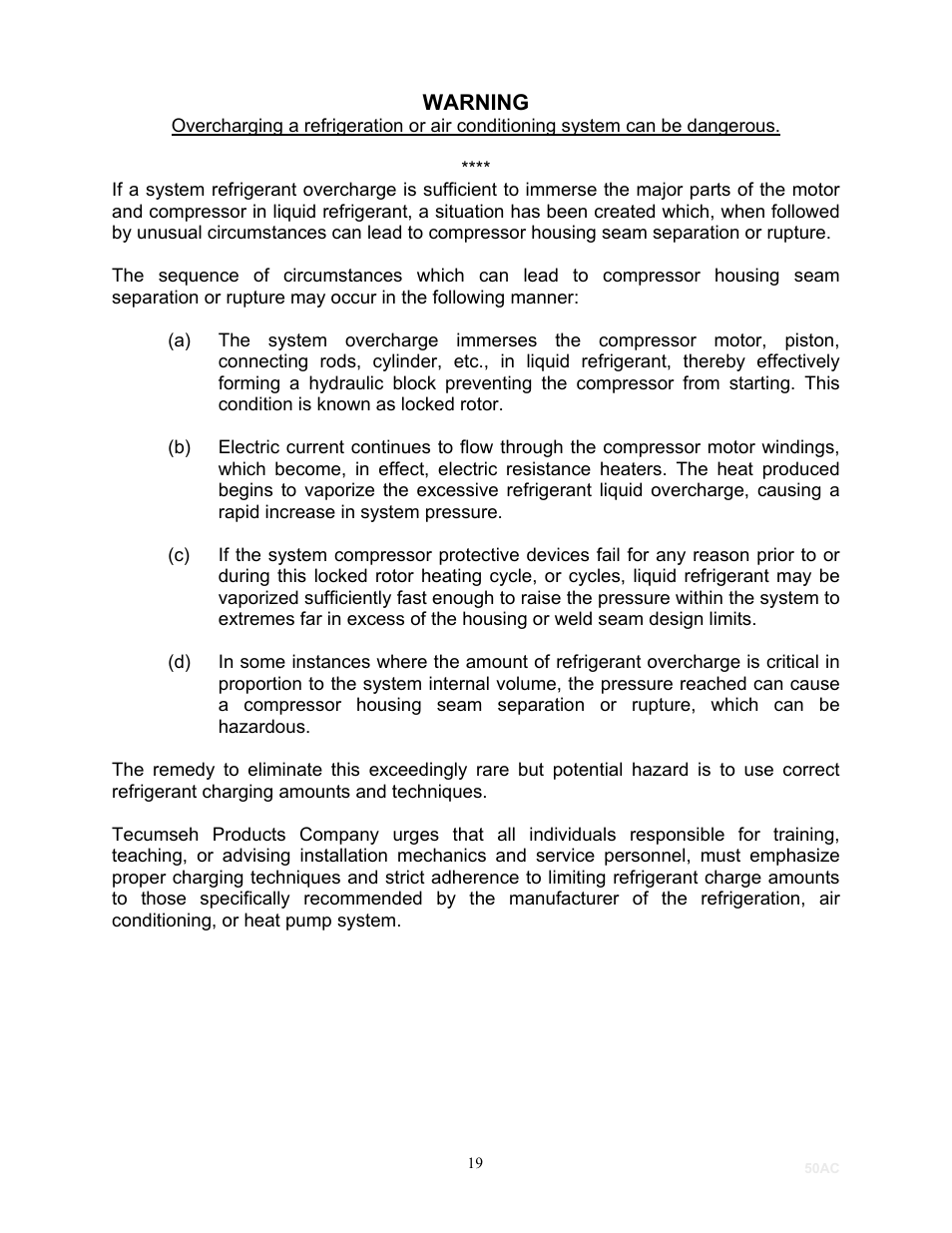 Schreiber Chillers 50ACsf User Manual | Page 21 / 32