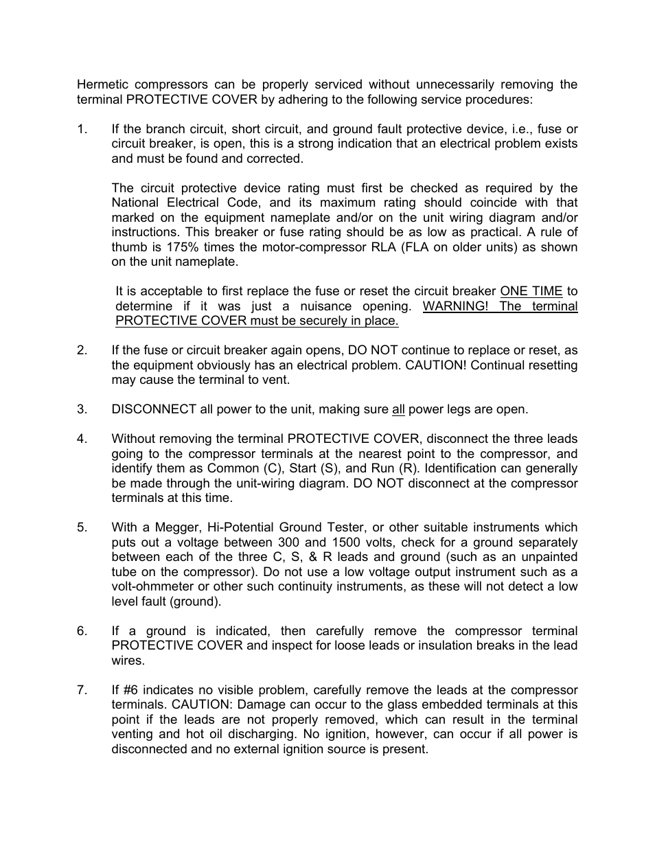 Schreiber Chillers 750ACsf User Manual | Page 23 / 31