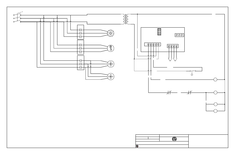 L3 l2 l1 1f, T1 t2 t3 | Schreiber Chillers 750ACsf User Manual | Page 7 / 31