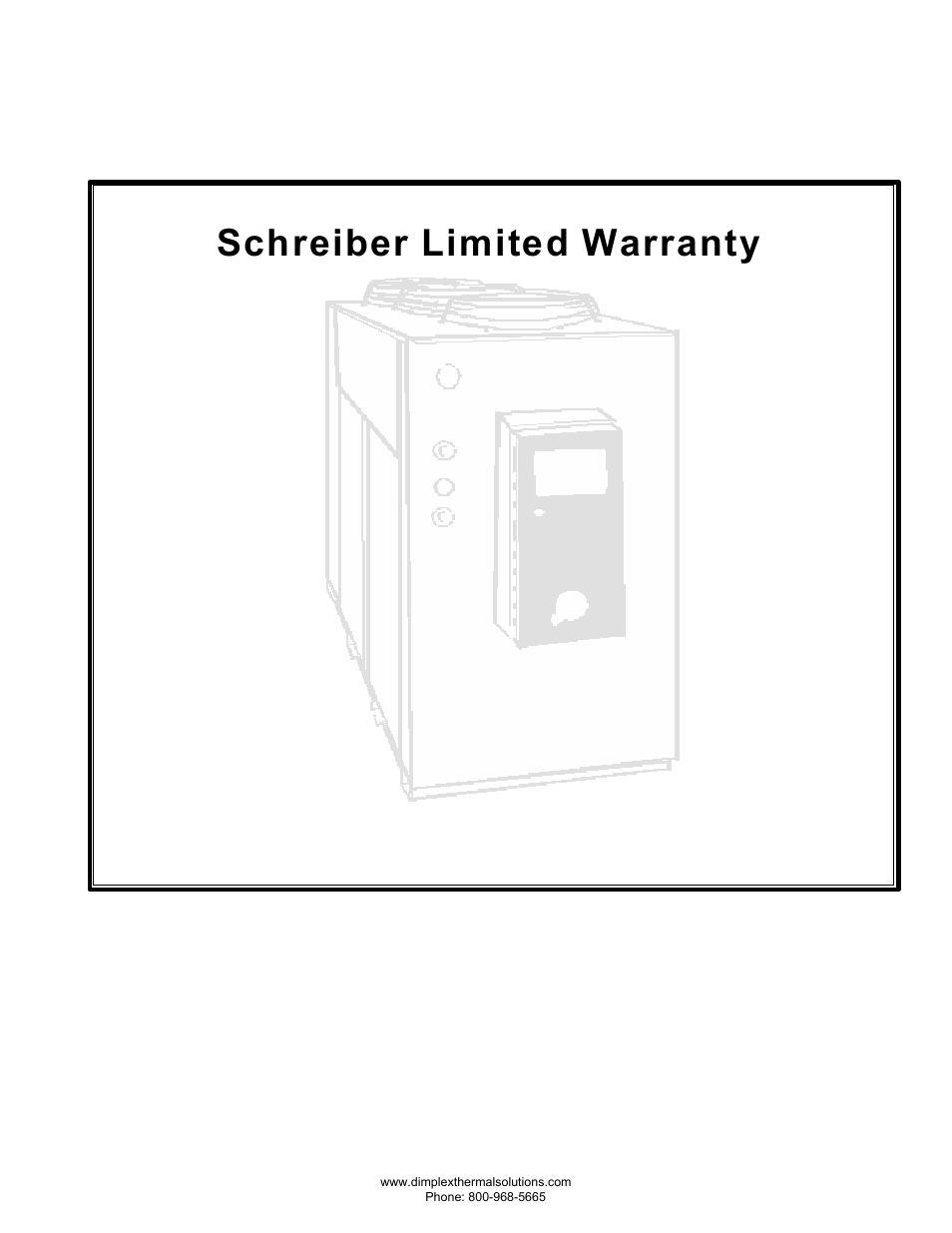 Schreiber limited warranty | Schreiber Chillers 400AC MRI User Manual | Page 33 / 40