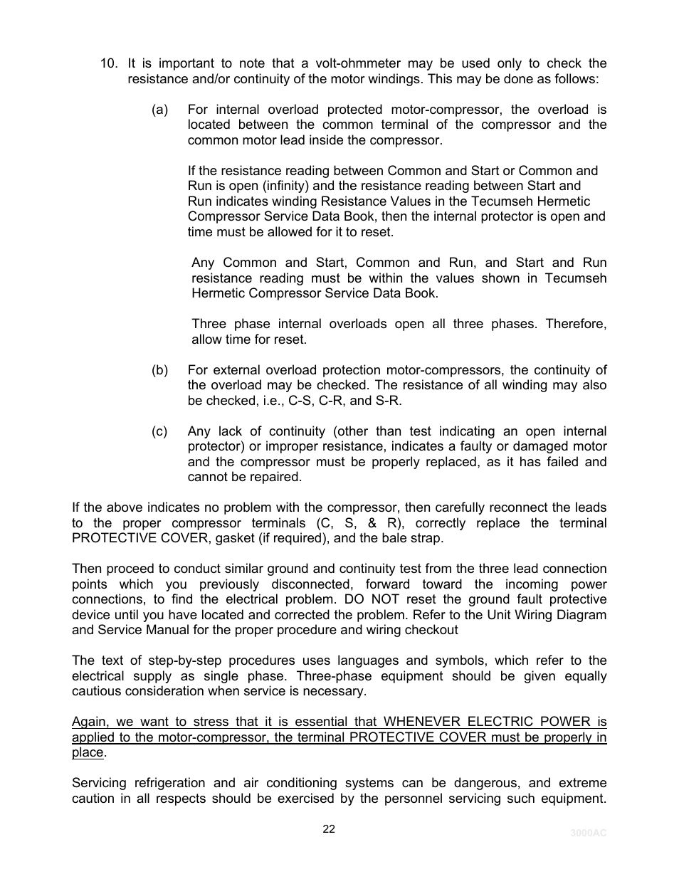 Schreiber Chillers 3000ACsf User Manual | Page 23 / 32