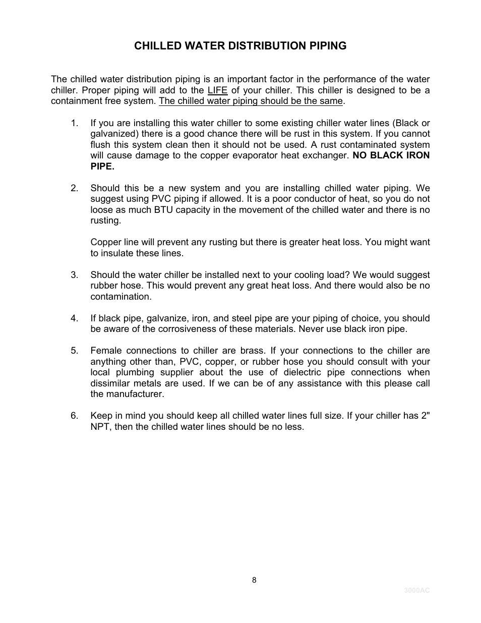 Schreiber Chillers 3000AC User Manual | Page 10 / 33
