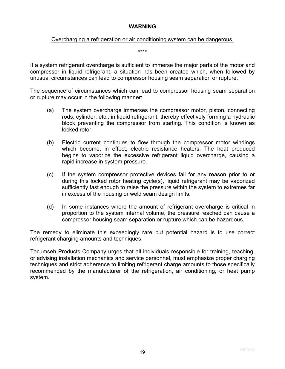 Schreiber Chillers 3000AC User Manual | Page 21 / 33