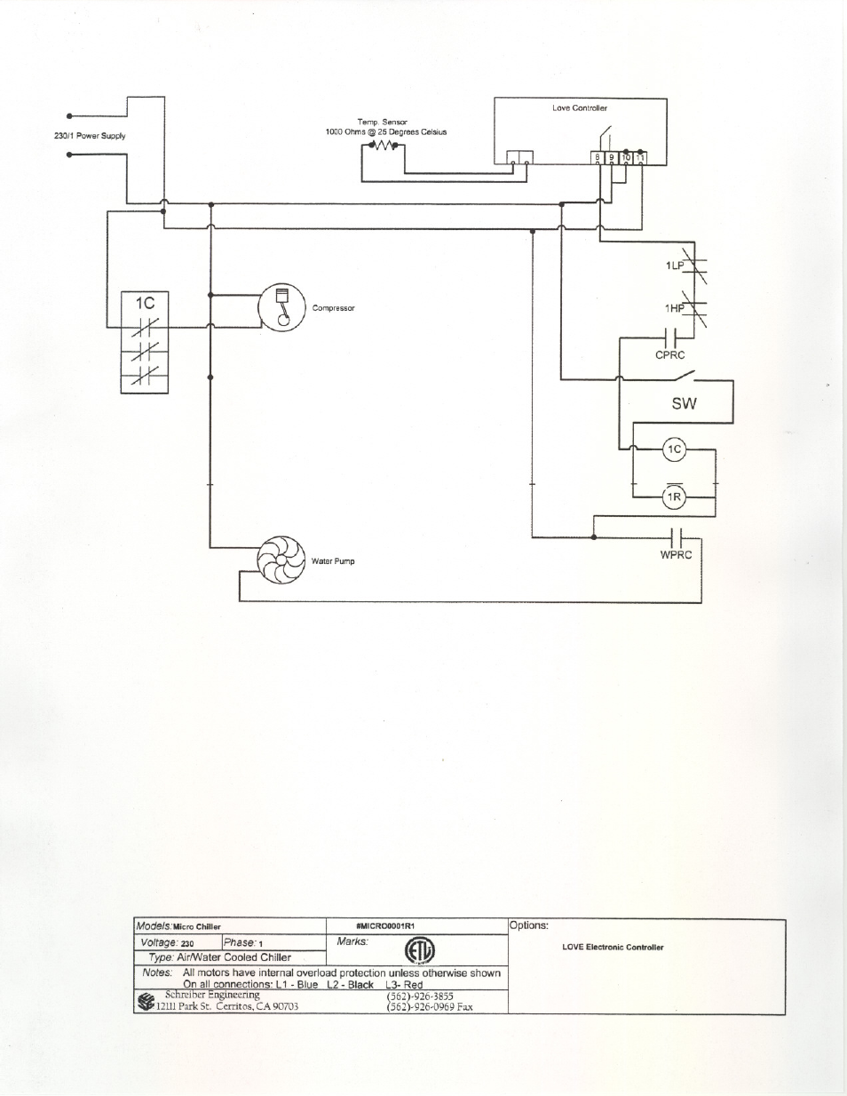 Schreiber Chillers MICRO MAX CHILLERS User Manual | Page 6 / 21