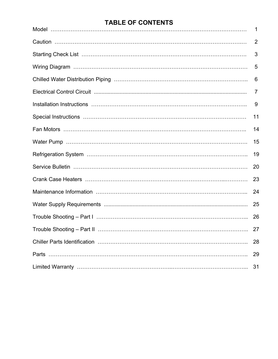 Schreiber Chillers Hypertherm Part No 039104 User Manual | Page 2 / 30