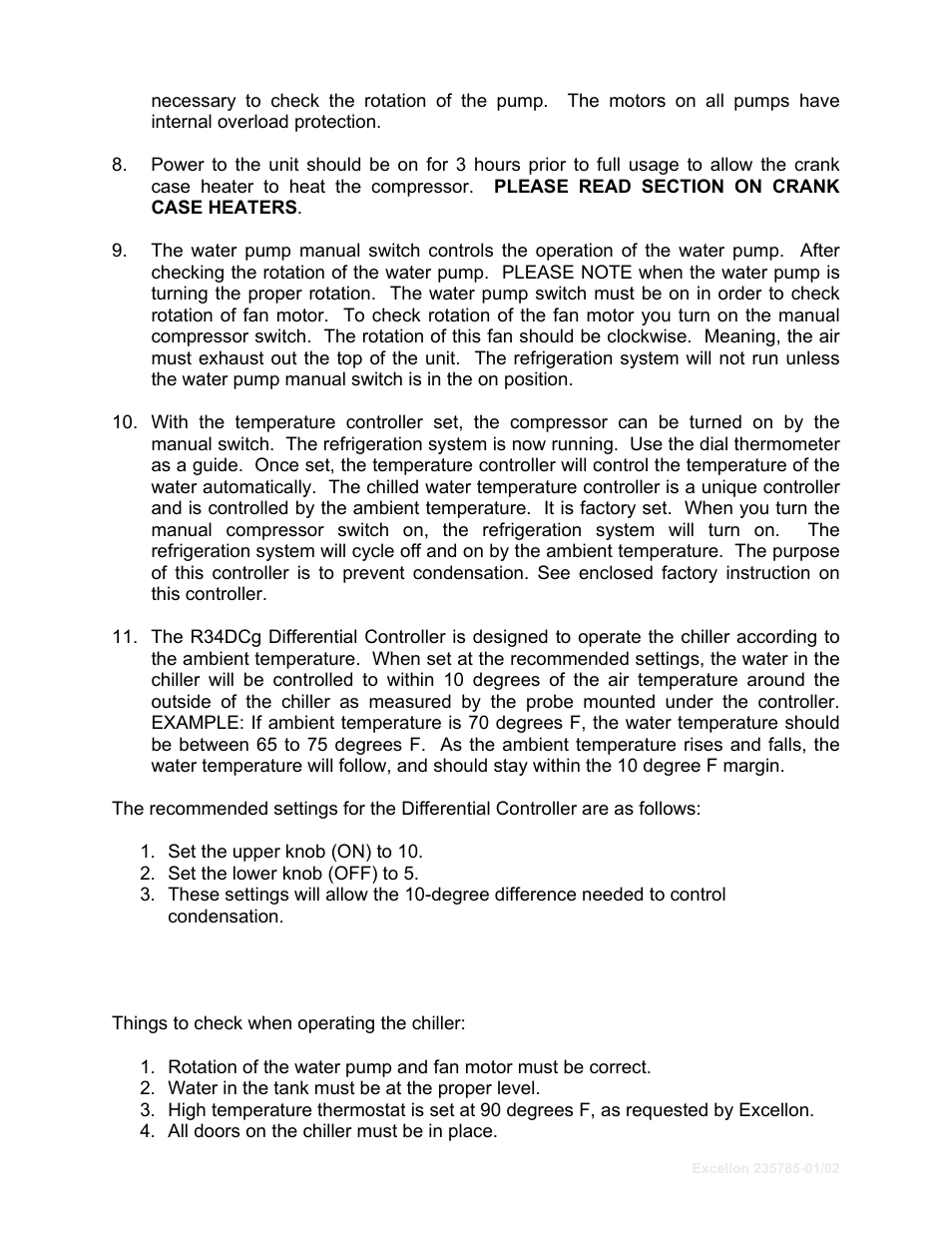 Schreiber Chillers Excellon User Manual | Page 6 / 26