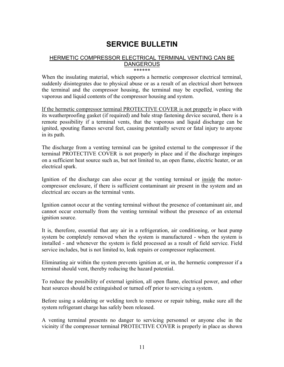 Service bulletin | Schreiber Chillers Excellon MM30AC User Manual | Page 12 / 20