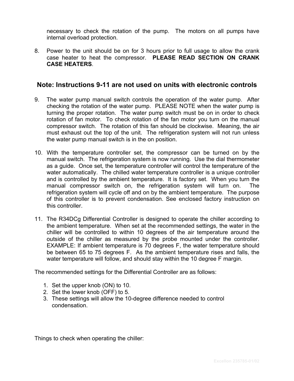 Schreiber Chillers Excellon 150AC User Manual | Page 13 / 33