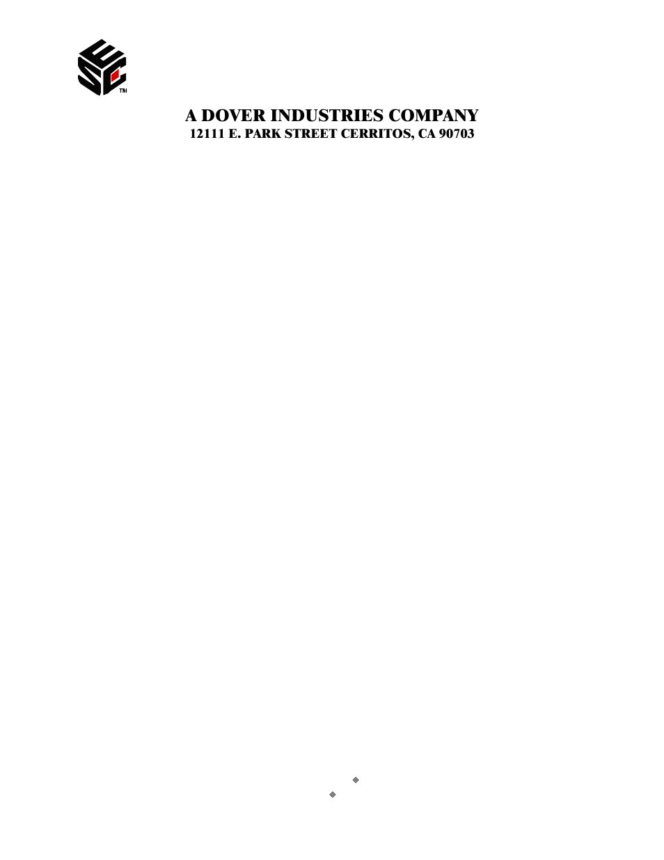 A dover industries company | Schreiber Chillers ASM010_Rev_C User Manual | Page 2 / 14