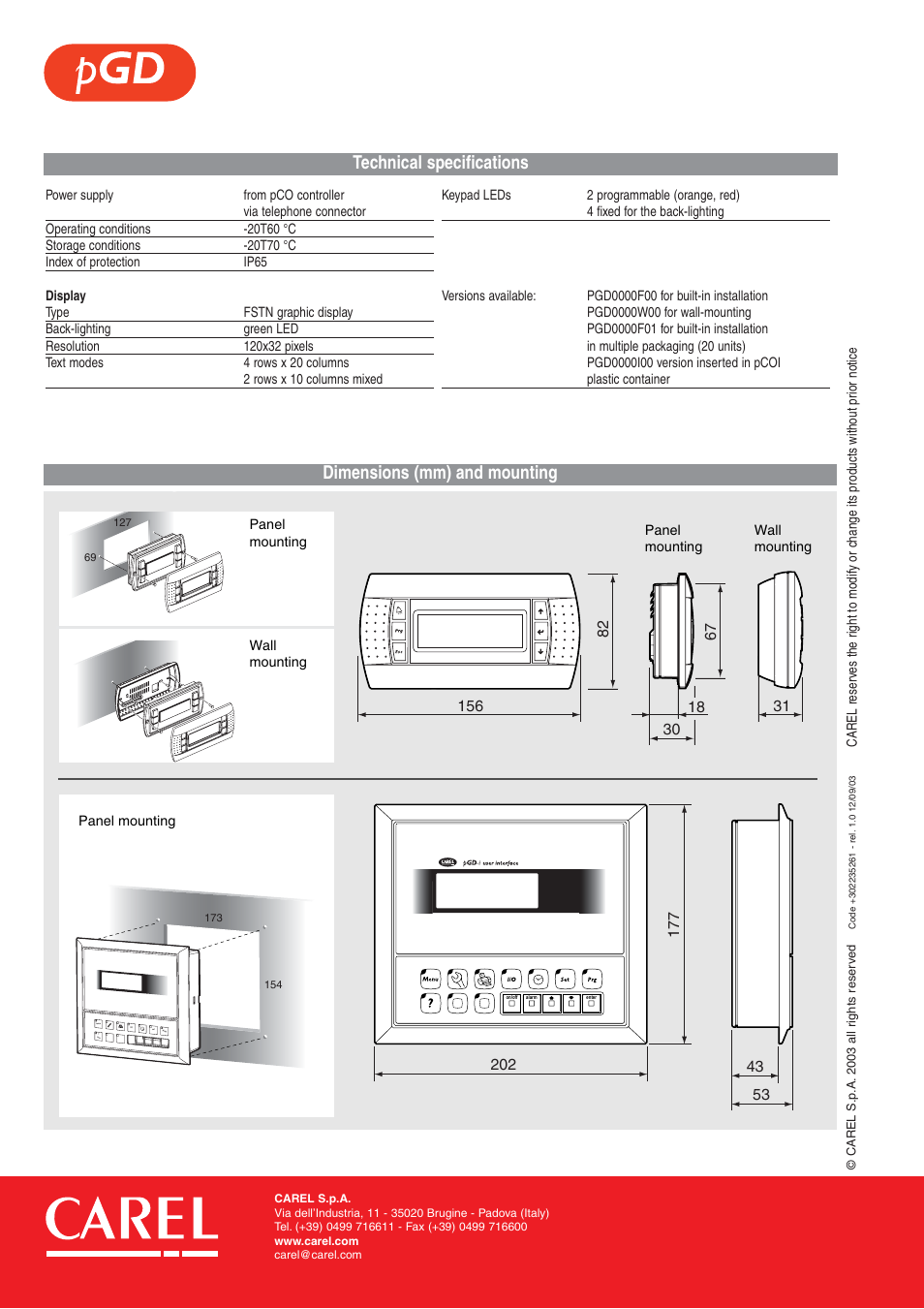 Schreiber Chillers PGD User Manual | Page 2 / 2
