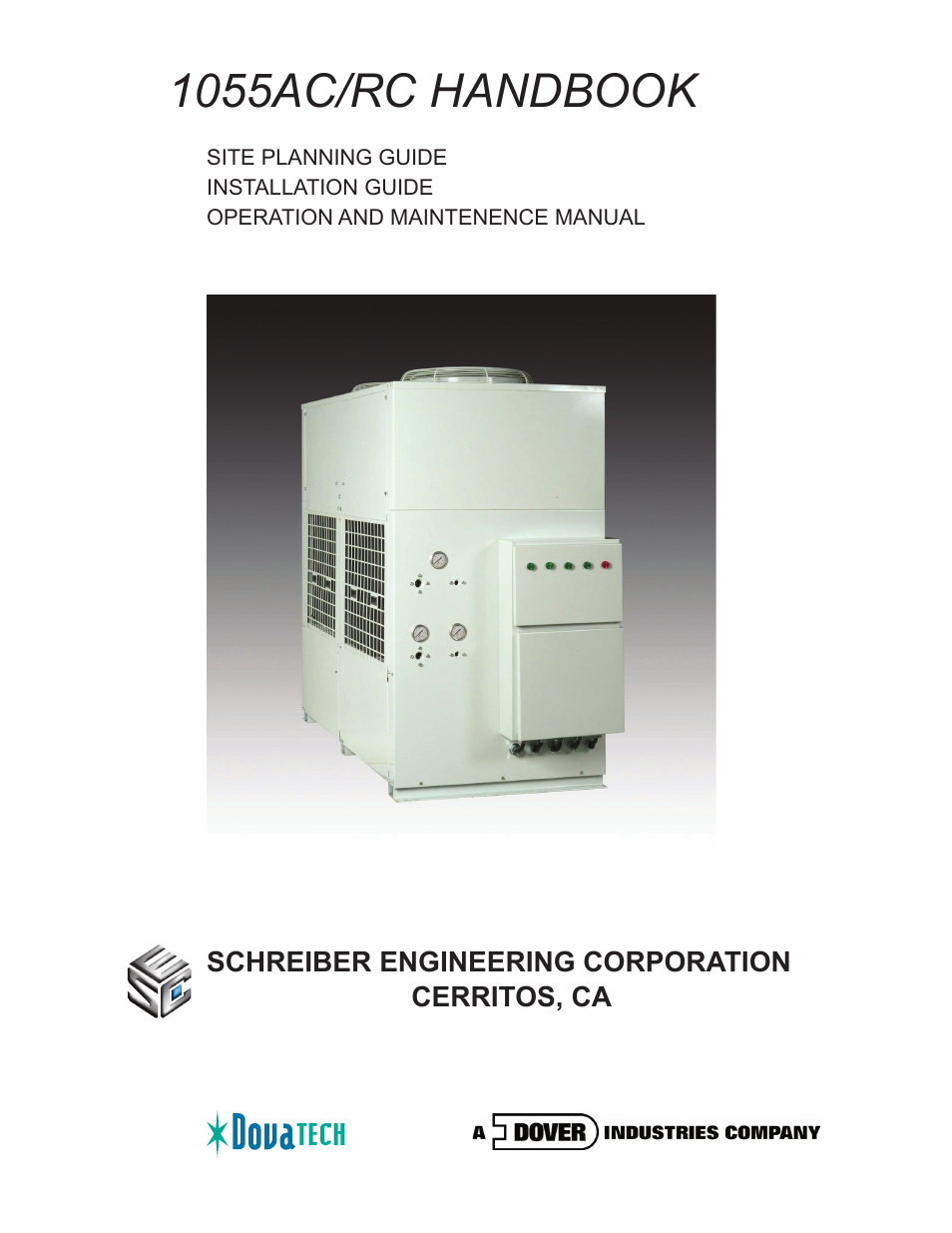 Schreiber Chillers 1055AC/RC HANDBOOK User Manual | 45 pages