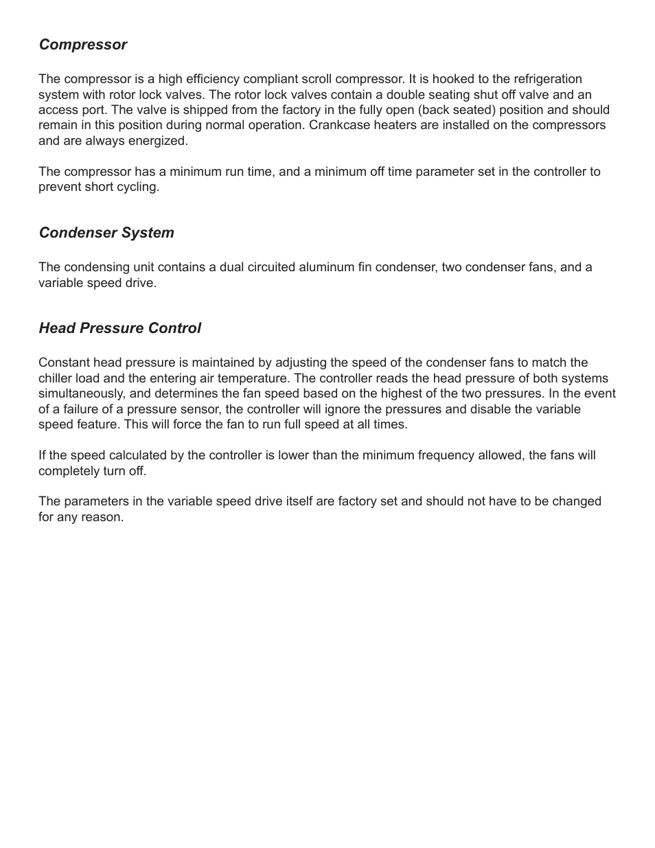 Schreiber Chillers 1055AC/RC HANDBOOK User Manual | Page 20 / 45