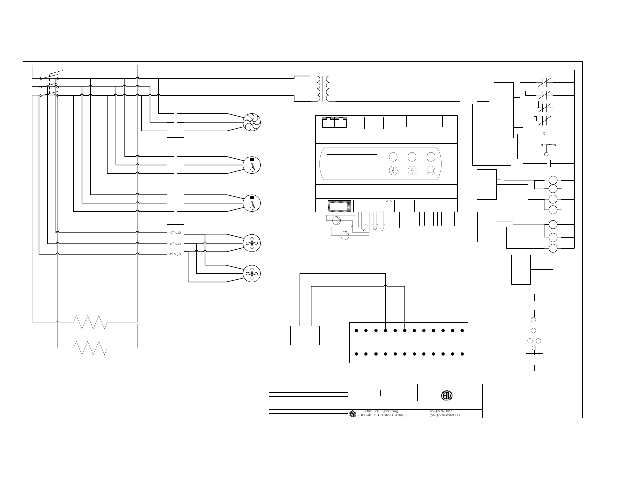 T1 t2 t3, Fan relay spdt vfd application only, J1 4 | City water switchover terminals | Schreiber Chillers 1055 New User Manual | Page 19 / 64