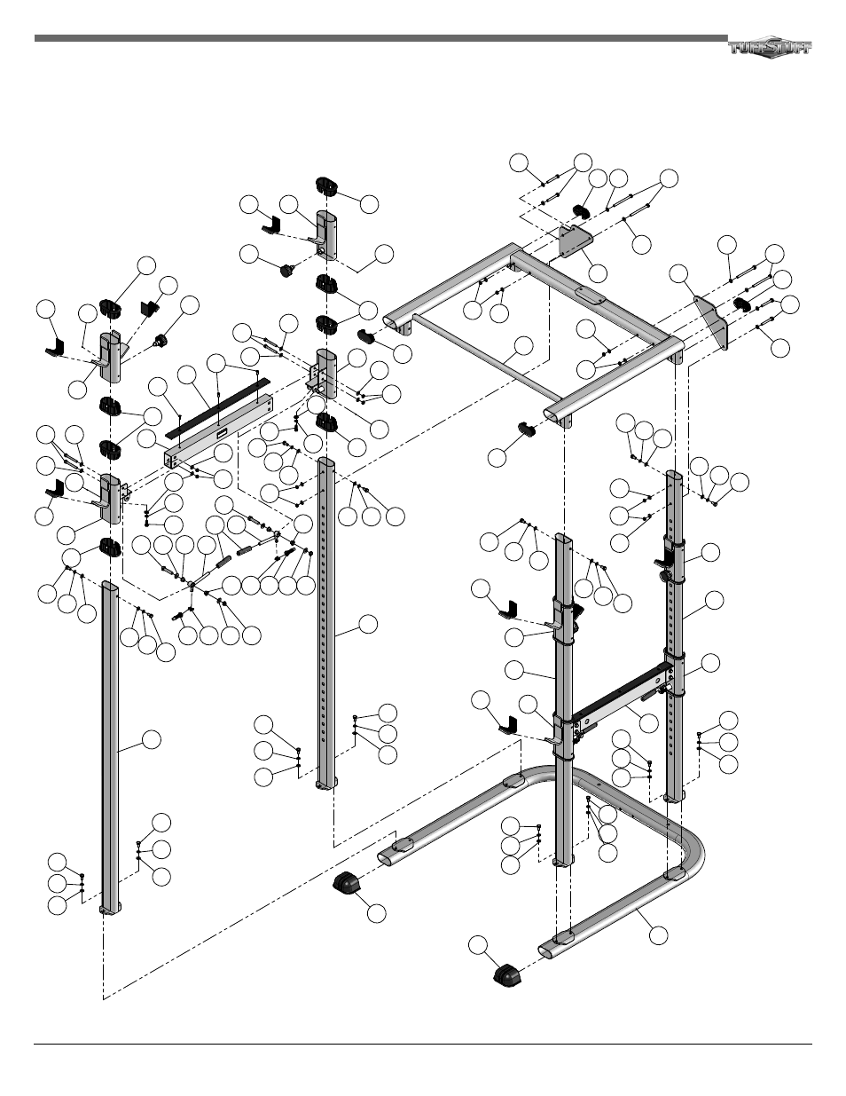 Tuff Stuff RPR-265 Power Cage/Rack User Manual | Page 7 / 8