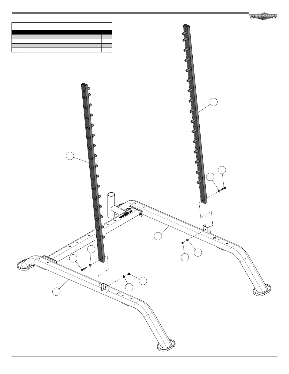 Tuff Stuff RSM-625WS Smith-Half Cage Ensemble User Manual | Page 5 / 14