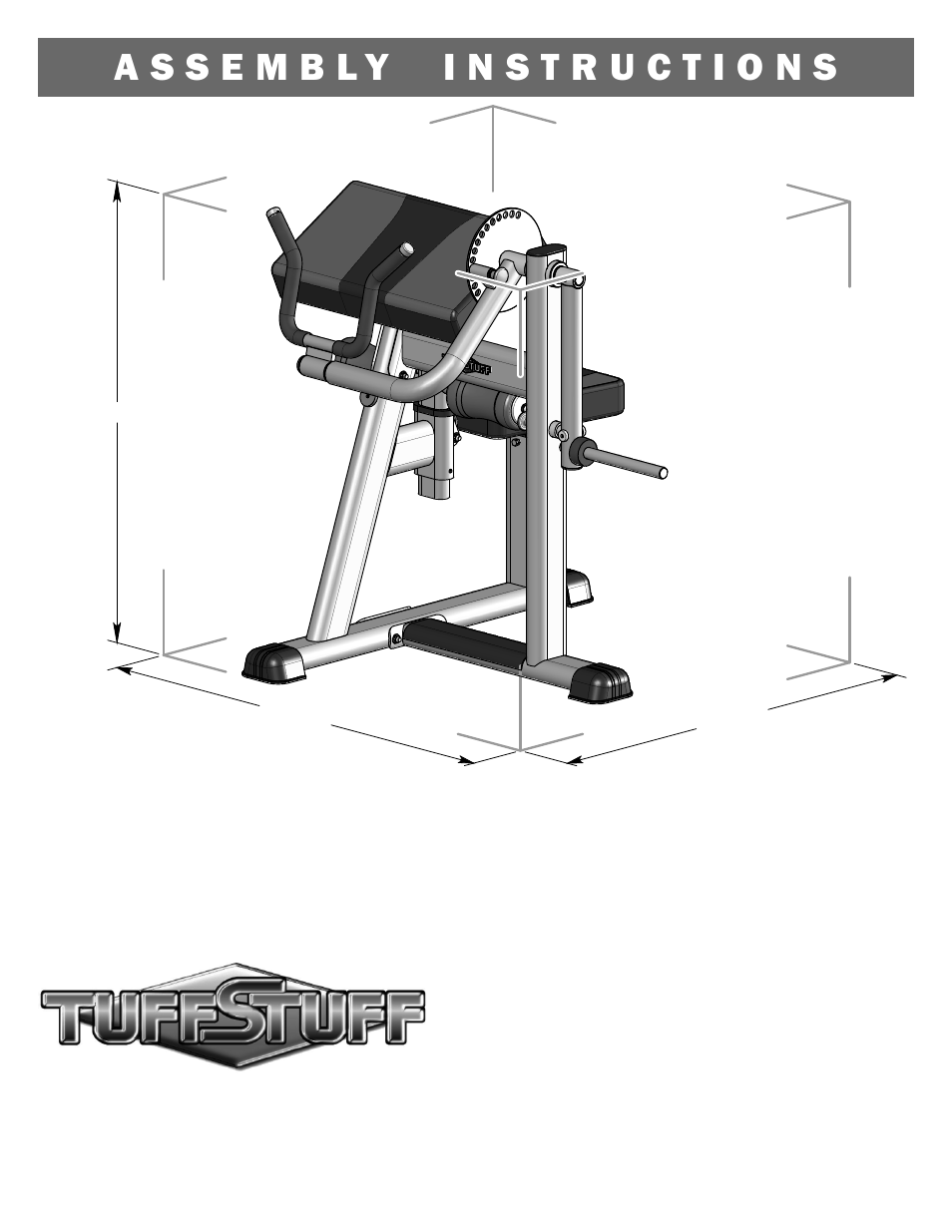 Tuff Stuff RBT-338 Bicep/Tricep Bench User Manual | 4 pages