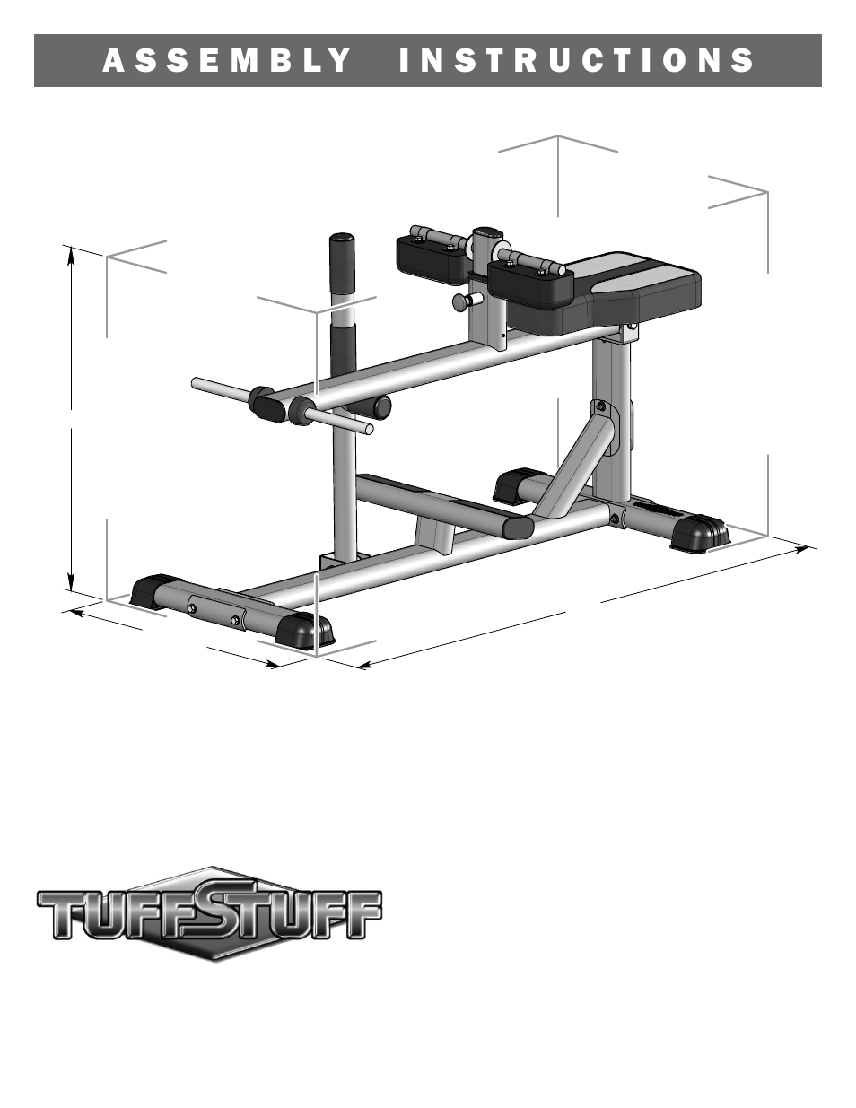 Tuff Stuff RCB-355 Seated Calf Bench User Manual | 4 pages