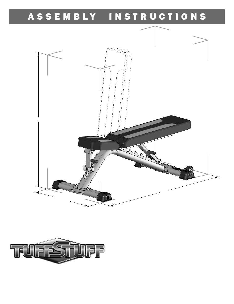 Tuff Stuff RLB-325 Flat/Incline Ladder Bench User Manual | 4 pages